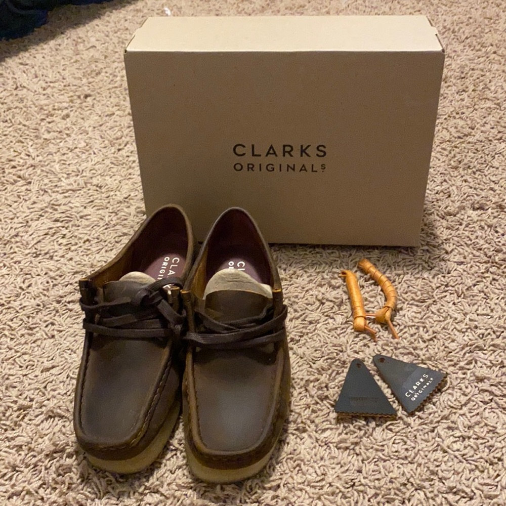 Clarks Padmora Wallabees Brown Leather 15260 Women's 6M